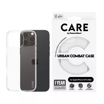Okładka PanzerGlass CARE by ® Flagship etui Transparent Urban Combat iPhone '24 6.9 cala Pro