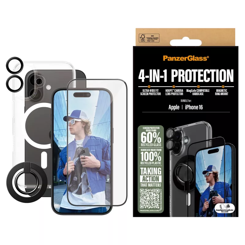 PanzerGlass 4-in-1 Protection Bundle iPhone '24 6.1