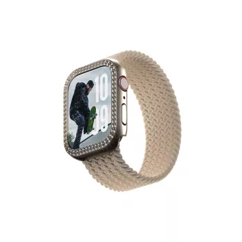 PanzerGlass SAFE. by ® Bling Bumper Gold Apple Watch Series 10 42mm Transparent