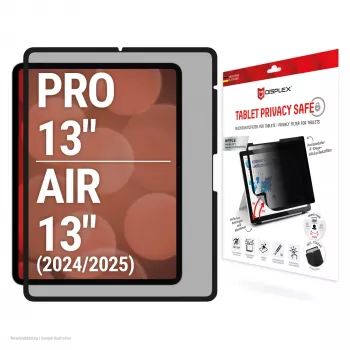 Displex TABLET PRIVACY SAFE zdejmowany dwukierunkowy filtr prywatyzujący do iPad Pro 13 cali/Air 13 cali (2024/2025)