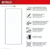 Displex Premium Anti-Reflex Screen Protector (antyrefleksyjna pełna osłona, 10H) do Samsung Galaxy S24 Ultra, Eko Ramka Montażowa, Pełna Osłona