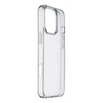 Cellularline Clear Strong - iPhone 16 Pro Twarde etui z gumowymi krawędziami