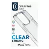 Cellularline Clear Strong - iPhone 16 Pro Twarde etui z gumowymi krawędziami