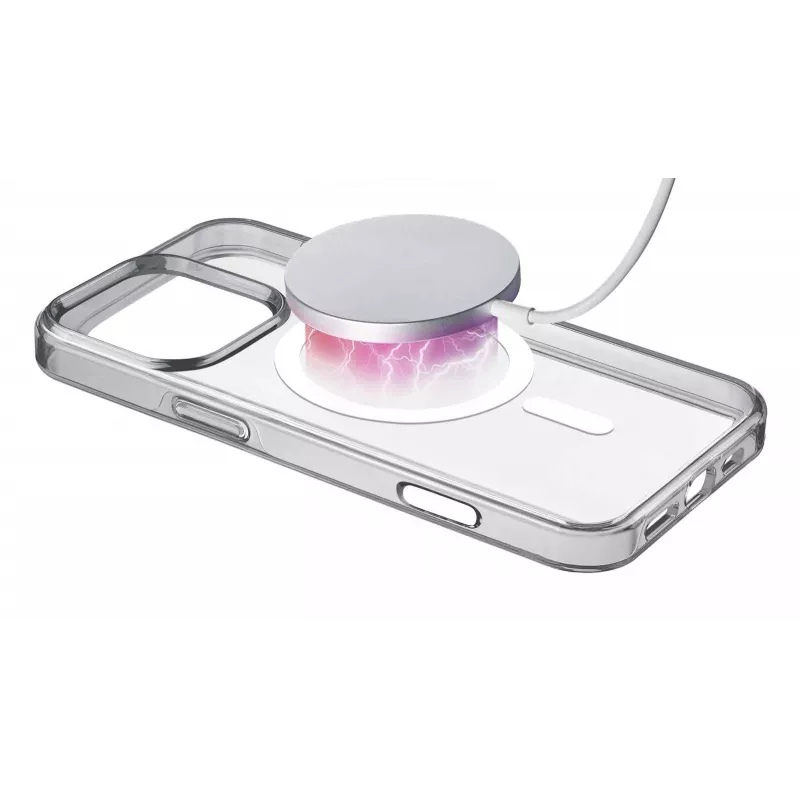 Cellularline Gloss Mag - etui magnetyczne do iPhone 16 Pro Max do ładowania i mocowania do ładowarki MagSafe