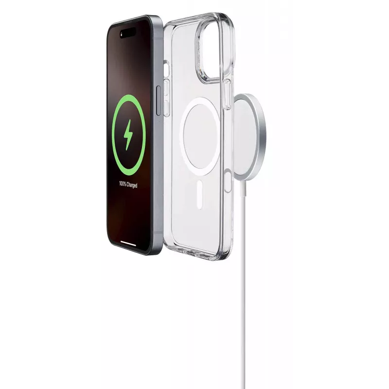 Cellularline Gloss Mag - etui magnetyczne do iPhone 16 Pro Max do ładowania i mocowania do ładowarki MagSafe
