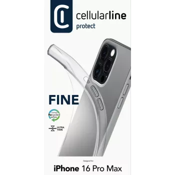 Cover Cellularline FINECIPH16PRMT do iPhone 16 Pro Max przezroczysty