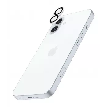 Osłona obiektywu aparatu Cellularline - iPhone 16 Ochrona przezroczysta, odporna na zarysowania i wstrząsy