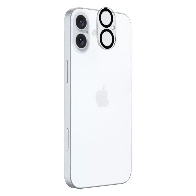 Osłona obiektywu aparatu Cellularline - iPhone 16 Ochrona przezroczysta, odporna na zarysowania i wstrząsy