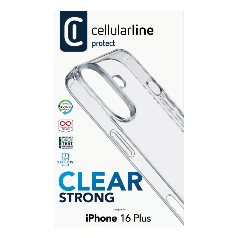 Etui Cellularline CLEARDUOIPH16MAXT do iPhone 16 Plus 17 cm przezroczyste