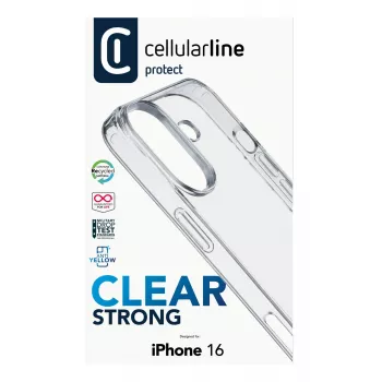 Cover Cellularline CLEARDUOIPH16T dla iPhone 16 Transparentny 15,5 cm
