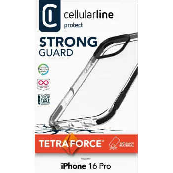 Cover Cellularline TETRACIPH16PROT do iPhone 16 Pro 6.3 cali Czarny