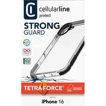 Cover Cellularline TETRACIPH16T do iPhone 16 15,5 cm Czarny