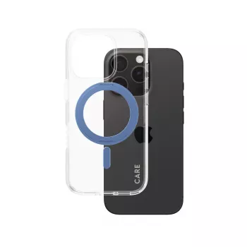 Cover PanzerGlass 1317 etui na telefon niebieski Transparent dla iPhone 16 Pro 6.3 cale