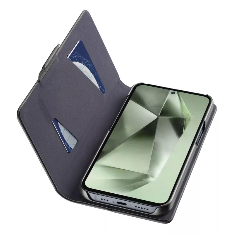 Cellularline Book Galaxy S24 FE etui z kieszenią na kartę i zamknięciem magnetycznym