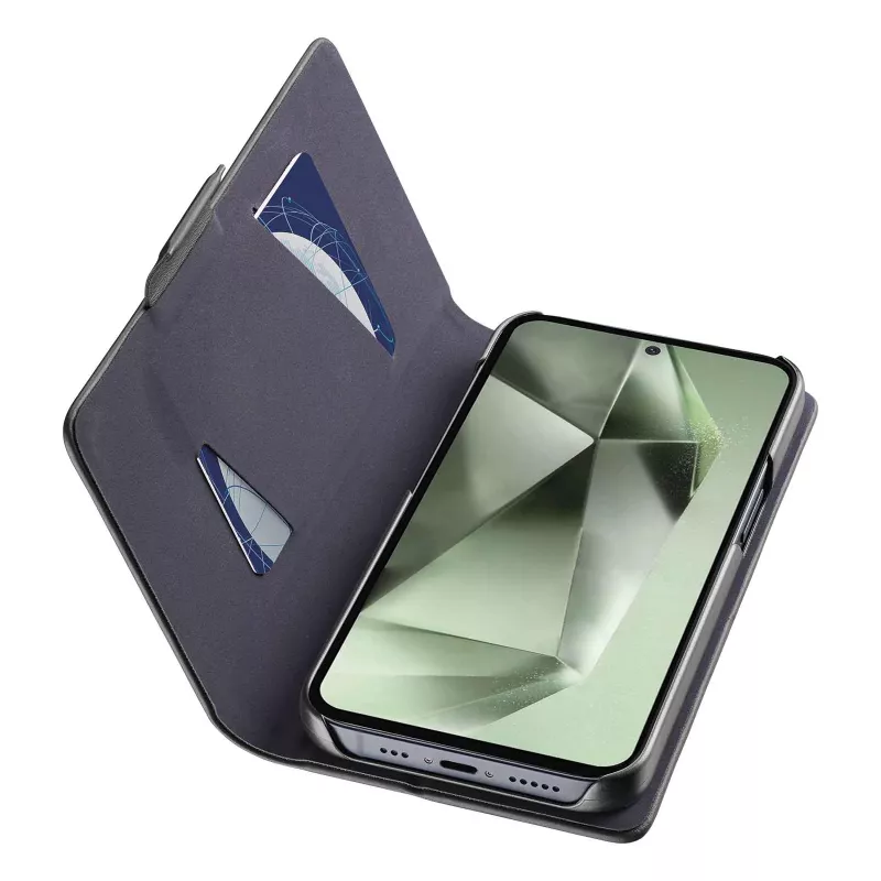 Cellularline Book Galaxy S24 FE etui z kieszenią na kartę i zamknięciem magnetycznym
