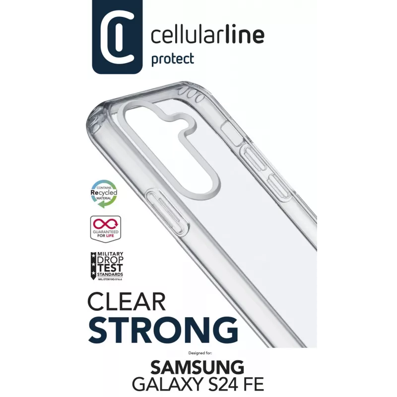 Etui do telefonu komórkowego Cellularline CLEARDUOGALS24FET, przezroczyste, 17 cm