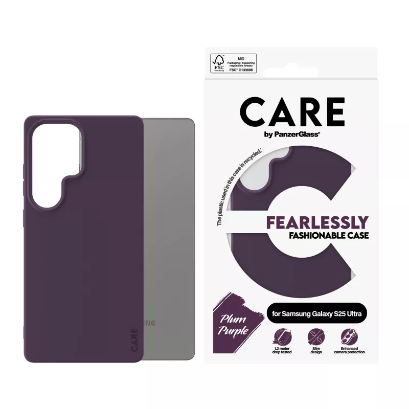 PanzerGlass CARE™ etui ® Plum fioletowy do Samsunga Galaxy S25 Ultra