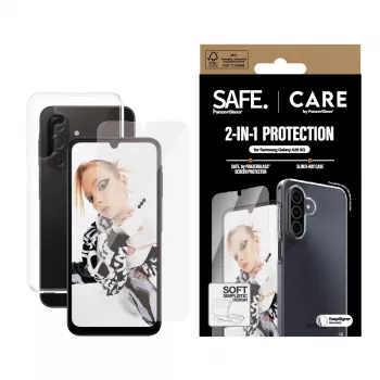PanzerGlass CARE™ by ® 2-in-1 Bundle Samsung Galaxy A26 5G, Samsung, Samsung - Galaxy A26 5G, Aplikacja na sucho, Odporny na zarysowania, Odporny na wstrząsy, Przezroczysty, 1 szt.