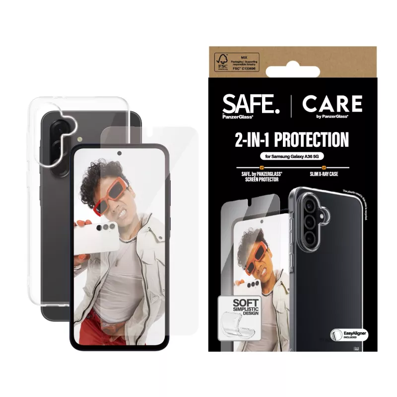 PanzerGlass CARE zestaw 2-w-1 do Samsung Galaxy A35 5G — szkło ochronne i etui ochronne