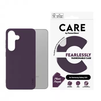 Pokrowiec PanzerGlass CARE by modne etui Plum fioletowy Samsung Galaxy S25 Transparent