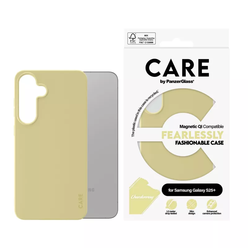 PanzerGlass CARE™ by ® Etui Chardonnay z Qi Kompatybilny Samsung Galaxy S25+