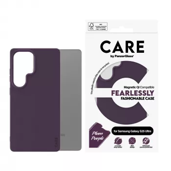 PanzerGlass CARE™ by ® Case Plum fioletowy w. Qi Kompatybilny Samsung Galaxy S25 Ultra