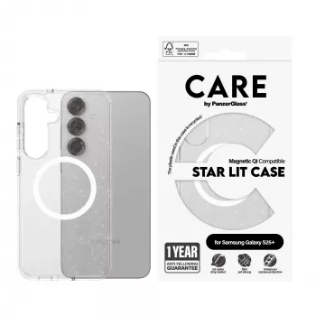 PanzerGlass CARE™ by ® Urban Combat Case Star Lit w. biały Qi Kompatybilny Samsung Galaxy S25+