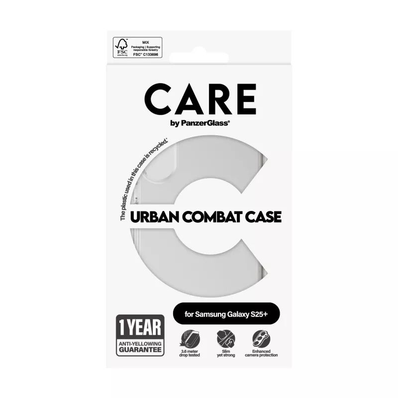 PanzerGlass CARE™ by ® Urban Combat etui Transparent Samsung Galaxy S25+
