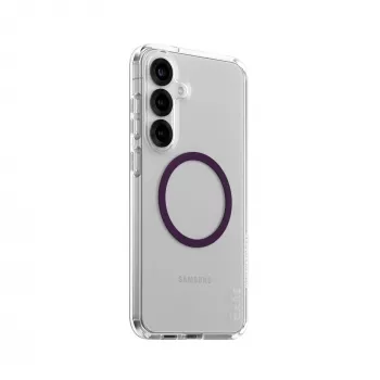 PanzerGlass CARE Urban Combat przezroczyste etui Plum Purple Qi Samsung Galaxy S25+