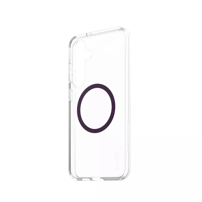 PanzerGlass CARE Urban Combat przezroczyste etui Plum Purple Qi Samsung Galaxy S25+