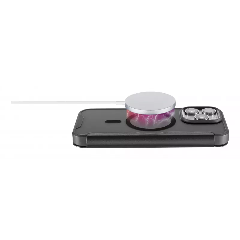 Cellularline Daily Mag - iPhone 16 Pro Max etui książkowe z półprzezroczystym twardym tyłem kompatybilne z ekosystemem Magsafe®