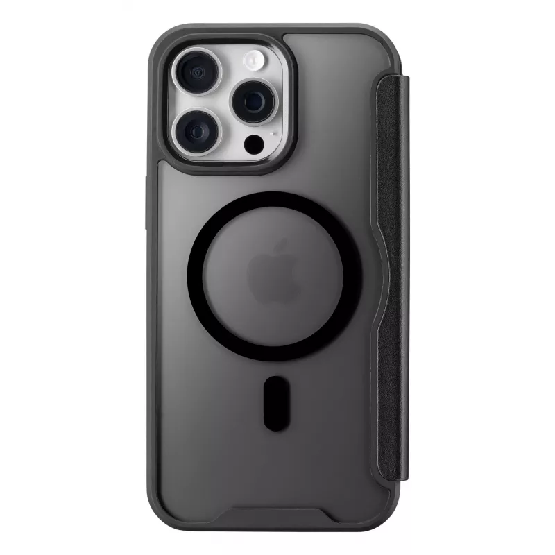 Cellularline Daily Mag - iPhone 16 Pro Max etui książkowe z półprzezroczystym twardym tyłem kompatybilne z ekosystemem Magsafe®