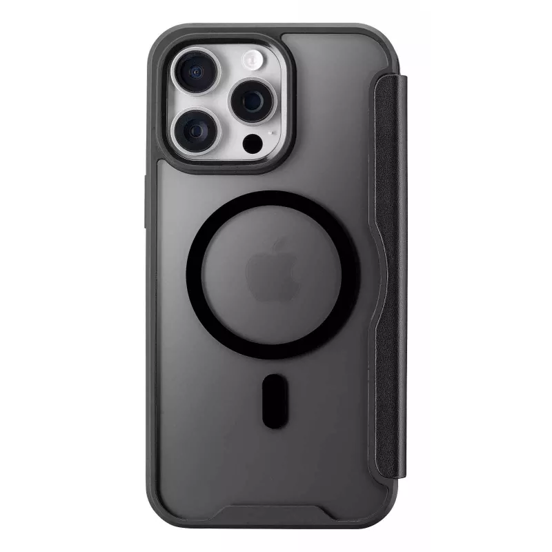 Cellularline Daily Mag - iPhone 16 Pro Max etui książkowe z półprzezroczystym twardym tyłem kompatybilne z ekosystemem Magsafe®