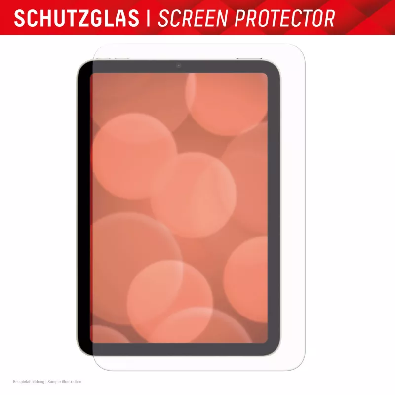 Displex Szkło Hartowane (9H) do Apple iPad mini 8,3'' (6 gen./7 gen. 2024), Ramka Montażowa Eco, odporne na zarysowania