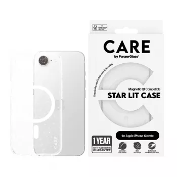 Cover PanzerGlass CARE by ® Flagship Case Urban Combat Star Lit biały Qi Kompatybilny iPhone 16e