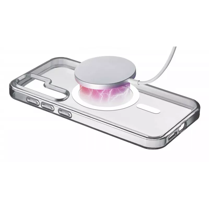 Cellularline Gloss Mag - Galaxy S25 Magnetyczne etui do ładowania i mocowania do ładowarki MagSafe