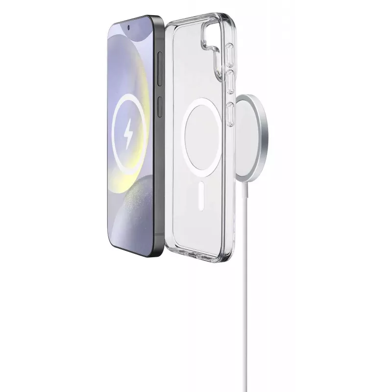 Cellularline Gloss Mag - Galaxy S25 Magnetyczne etui do ładowania i mocowania do ładowarki MagSafe