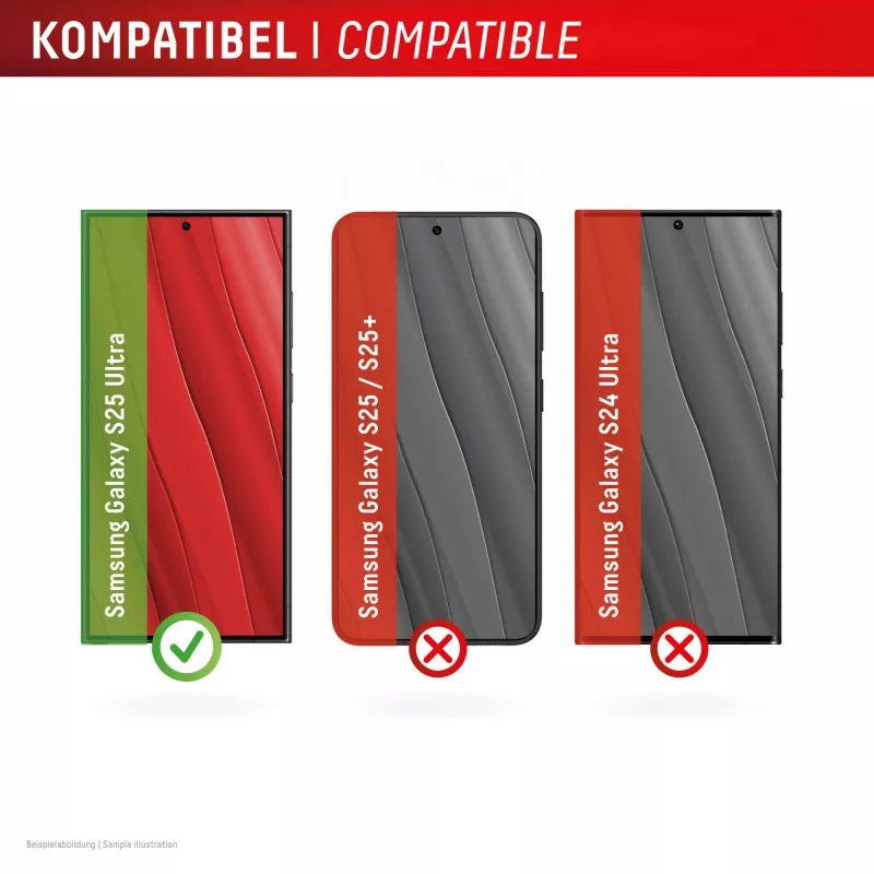 Displex Premium Screen Protector (Full Cover, 10H) do Samsung Galaxy S25 Ultra, Eko Ramka Montażowa, Pełne Pokrycie