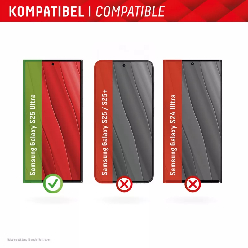 Displex Smart Glass (9H) dla Samsung Galaxy S25 Ultra, naklejka montażowa, niezniszczalne