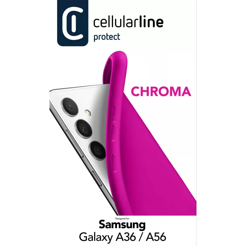 Cellularline Chroma - Galaxy A36/A56 Kolorowe miękkie etui z gumy