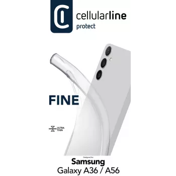 Cover Cellularline FINECGALA36T dla Samsung Galaxy A36/A56 Transparentny