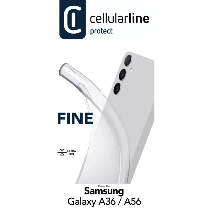 Cover Cellularline FINECGALA36T dla Samsung Galaxy A36/A56 Transparentny
