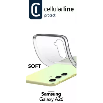 Cover Cellularline SOFTGALA26T do Samsung Galaxy A26 Transparentny