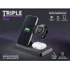 Stacja dokująca do urządzeń mobilnych Tech Pop Smartwatch/Smartfon Czarny