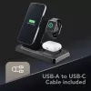 Stacja dokująca do urządzeń mobilnych Tech Pop Smartwatch/Smartfon Czarny