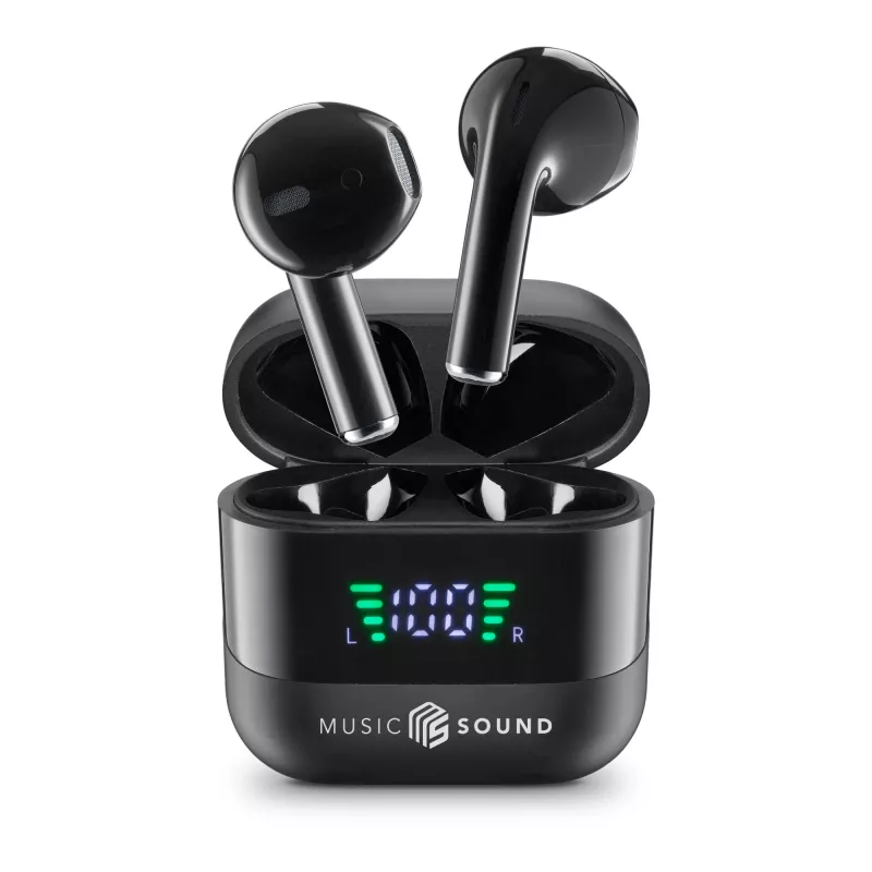 Music Sound SPARK Auricolare TWS z wyświetlaczem LED