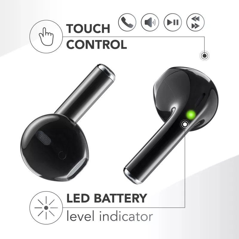 Music Sound SPARK Auricolare TWS z wyświetlaczem LED