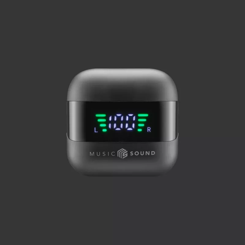 Music Sound SPARK Auricolare TWS z wyświetlaczem LED