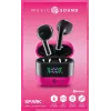 Music Sound SPARK Słuchawki douszne TWS z wyświetlaczem LED, True Wireless Stereo (TWS), Połączenia/Muzyka, 66 g, Zestaw słuchawkowy, Różowy
