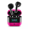 Music Sound SPARK Słuchawki douszne TWS z wyświetlaczem LED, True Wireless Stereo (TWS), Połączenia/Muzyka, 66 g, Zestaw słuchawkowy, Różowy
